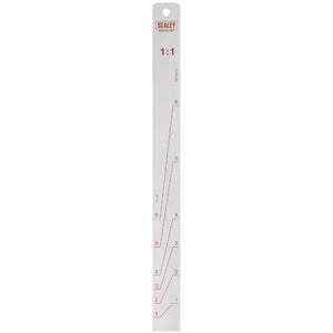 Sealey Aluminium Paint Measuring Stick 1:1/3:1