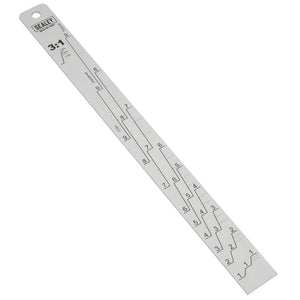 Sealey Aluminium Paint Measuring Stick 1:1/3:1