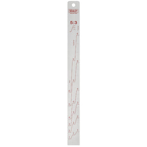 Sealey Aluminium Paint Measuring Stick 5:1/5:3