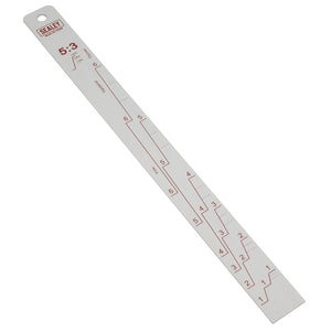 Sealey Aluminium Paint Measuring Stick 5:1/5:3