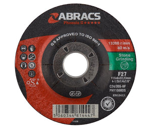 Abracs Phoenix II 115mm x 6mm x 22mm DPC Stone Grinding Disc