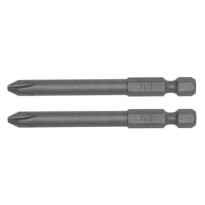 Teng Bit PH2 70mm Long 1/4" Hex Drive 2pcs