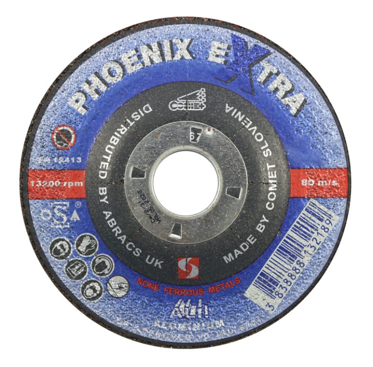 Abracs Phoenix Cutting Disc 125mm x 3mm x 22mm Aluminium