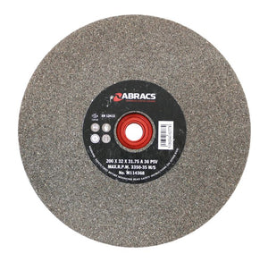 Abracs Bench Grinder Wheel 200mm x 32mm x 36Grit Aluminium Oxide