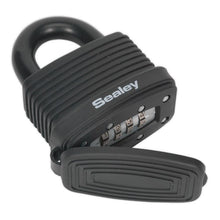 Load image into Gallery viewer, Sealey Steel Body Weatherproof Combination Padlock 48mm
