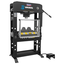 Load image into Gallery viewer, Sealey Viking Air/Hydraulic Press 100 Tonne Floor Type, Sliding Ram and Foot Pedal
