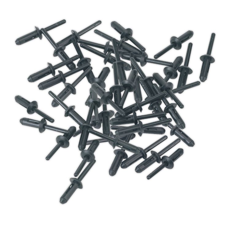 Sealey Plastic Rivet 6.6 x 17.2mm - Pack of 50