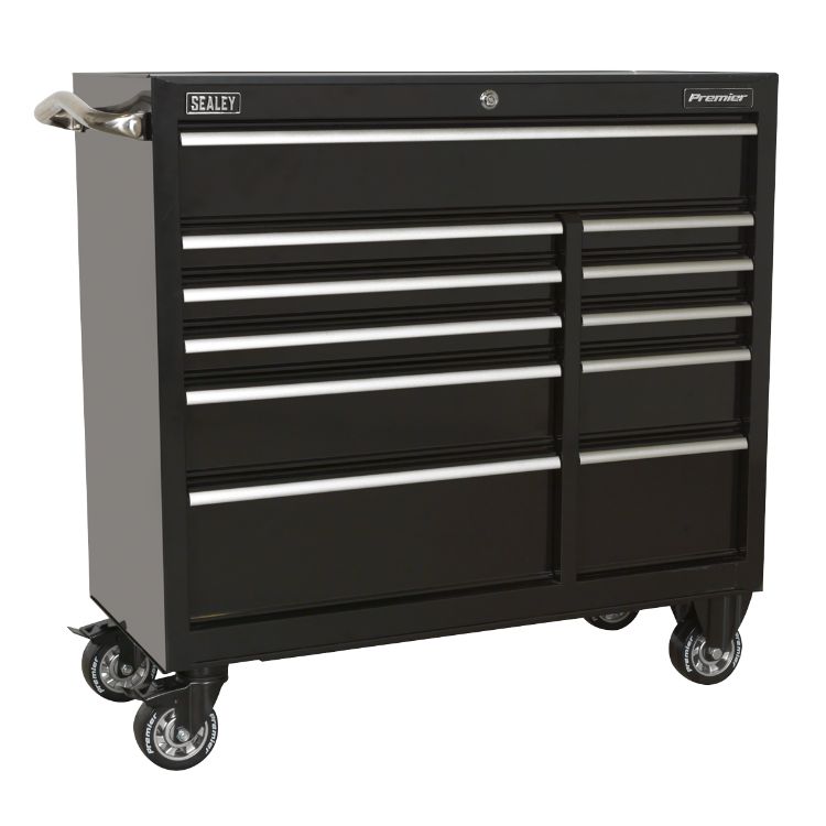 Sealey Rollcab 11 Drawer Heavy-Duty Black 1055mm