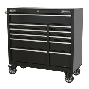 Sealey Rollcab 11 Drawer Heavy-Duty Black 1055mm