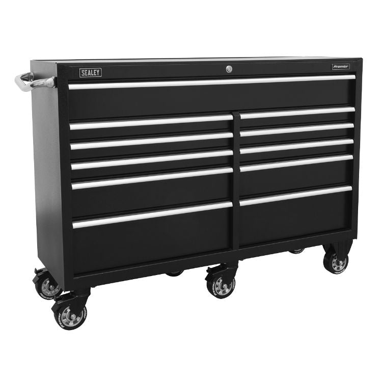 Sealey Rollcab 11 Drawer Heavy-Duty Black 1430mm