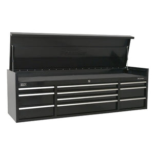 Sealey Topchest 10 Drawer Heavy-Duty Black 1830mm