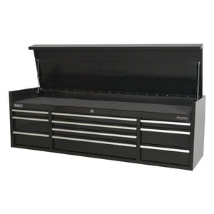 Sealey Topchest 10 Drawer Heavy-Duty Black 1830mm