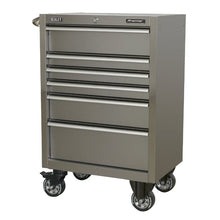 Load image into Gallery viewer, Sealey Rollcab 6 Drawer Heavy-Duty Stainless Steel 675mm
