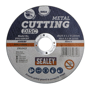 Sealey Cutting Disc 125mm (5") x 1.2mm - 22mm Bore