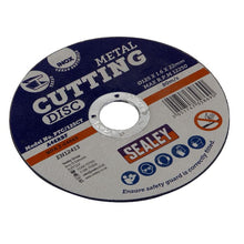 Load image into Gallery viewer, Sealey Cutting Disc 125mm (5&quot;) x 1.6mm - 22mm Bore
