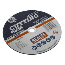 Load image into Gallery viewer, Sealey Cutting Disc 230mm (9&quot;) x 3mm - 22mm Bore
