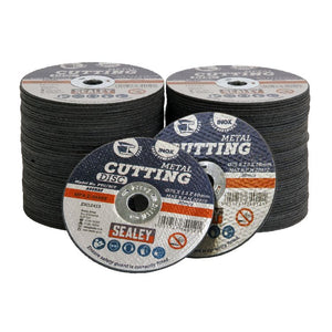 Sealey Cutting Disc 75mm (3") x 1.2mm - 10mm Bore - Pack of 100