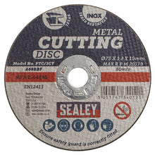 Load image into Gallery viewer, Sealey Cutting Disc 75mm (3&quot;) x 1.2mm - 10mm Bore
