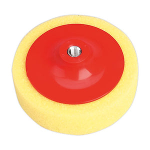 Sealey Buffing & Polishing Foam Head 150 x 50mm M14 x 2mm Yellow/Coarse