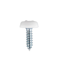 Load image into Gallery viewer, Sealey Numberplate Screw Plastic Enclosed Head 4.8 x 18mm White - Pack of 50
