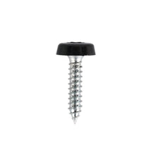 Load image into Gallery viewer, Sealey Numberplate Screw Plastic Enclosed Head 4.8 x 24mm Black - Pack of 50
