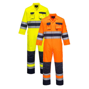 Portwest Nantes Hi-Vis Contrast Work Coverall TX55