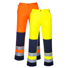 Load image into Gallery viewer, Portwest Seville Hi-Vis Contrast Work Trousers TX71
