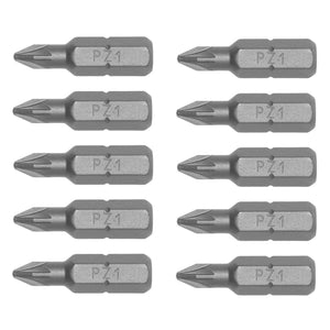 Teng Bit PZ1 25mm Long 1/4" Hex Drive 10pcs