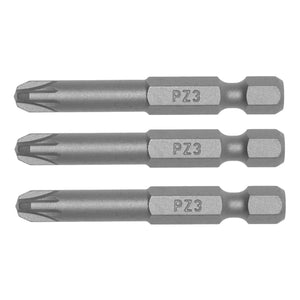 Teng Bit PZ3 50mm Long 1/4" Hex Drive 3pcs