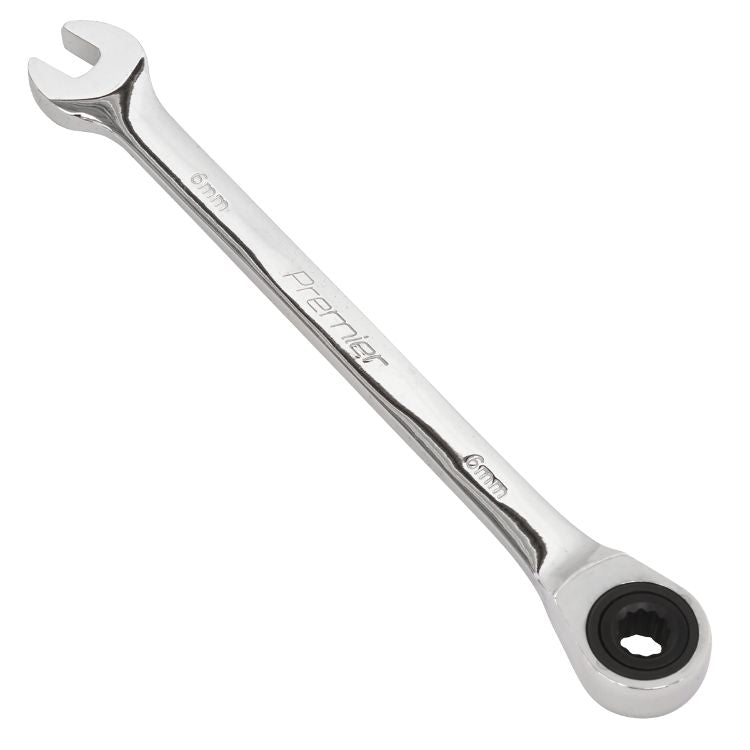 Sealey Ratchet Combination Spanner 6mm (Premier)