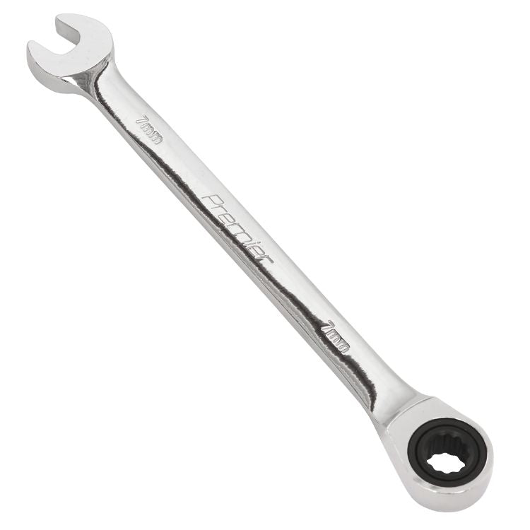 Sealey Ratchet Combination Spanner 7mm (Premier)