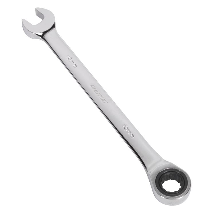 Sealey Ratchet Combination Spanner 10mm (Premier)