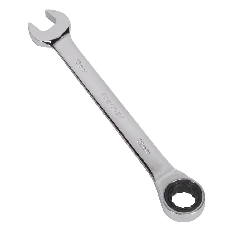 Sealey Ratchet Combination Spanner 13mm (Premier)