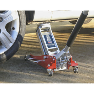 Sealey Trolley Jack 1.5 Tonne Low Profile Aluminium Rocket Lift