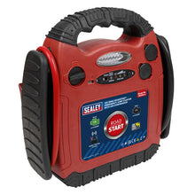 Load image into Gallery viewer, Sealey RoadStart Emergency Jump Starter, Air Compressor 12V 900 Peak Amps (RS132)
