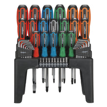 Load image into Gallery viewer, Sealey Hammer-Thru Screwdriver, Hex Key &amp; Bit Set 44pc (Siegen)
