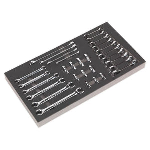 Sealey Tool Tray, Specialised Spanner Set 30pc - Metric (Siegen)