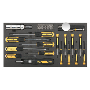 Sealey Tool Tray, Screwdriver Set 36pc (Siegen)