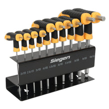 Load image into Gallery viewer, Sealey Ball-End Hex Key Set 10pc T-Handle Metric (Siegen)
