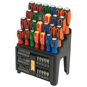 Sealey Hammer-Thru Screwdriver, Bit & Nut Driver Set 61pc (Siegen)