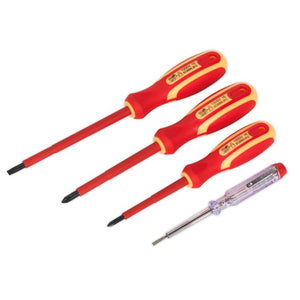 Sealey Electrician's Screwdriver Set 4pc VDE Approved (Siegen)