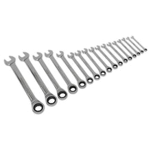 Load image into Gallery viewer, Sealey Combination Ratchet Spanner Set 17pc Metric (Siegen)
