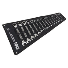 Load image into Gallery viewer, Sealey Combination Ratchet Spanner Set 17pc Metric (Siegen)
