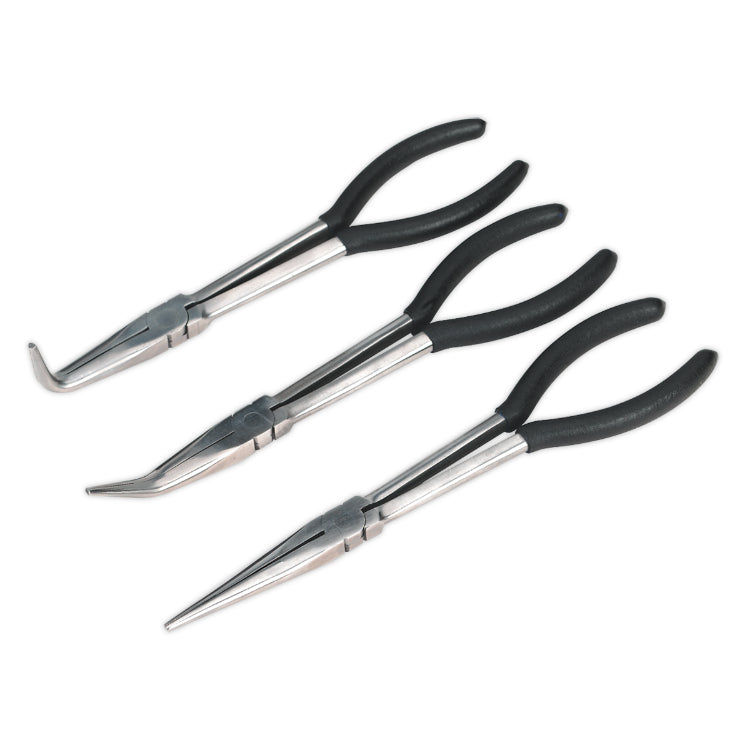 Sealey Needle Nose Pliers Set 3pc 275mm (Siegen)