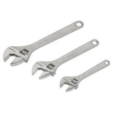 Load image into Gallery viewer, Sealey Adjustable Wrench Set 3pc 150, 200 &amp; 250mm (6&quot;, 8&quot; &amp; 10&quot;) (Siegen)
