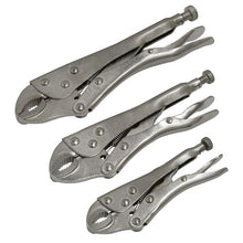 Load image into Gallery viewer, Sealey Locking Pliers Set 3pc (Siegen)
