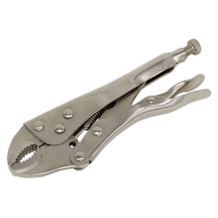 Sealey Locking Pliers 175mm Curved Jaw (Siegen)