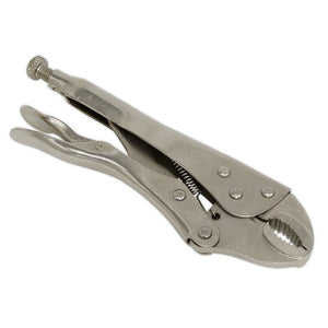 Sealey Locking Pliers 175mm Curved Jaw (Siegen)