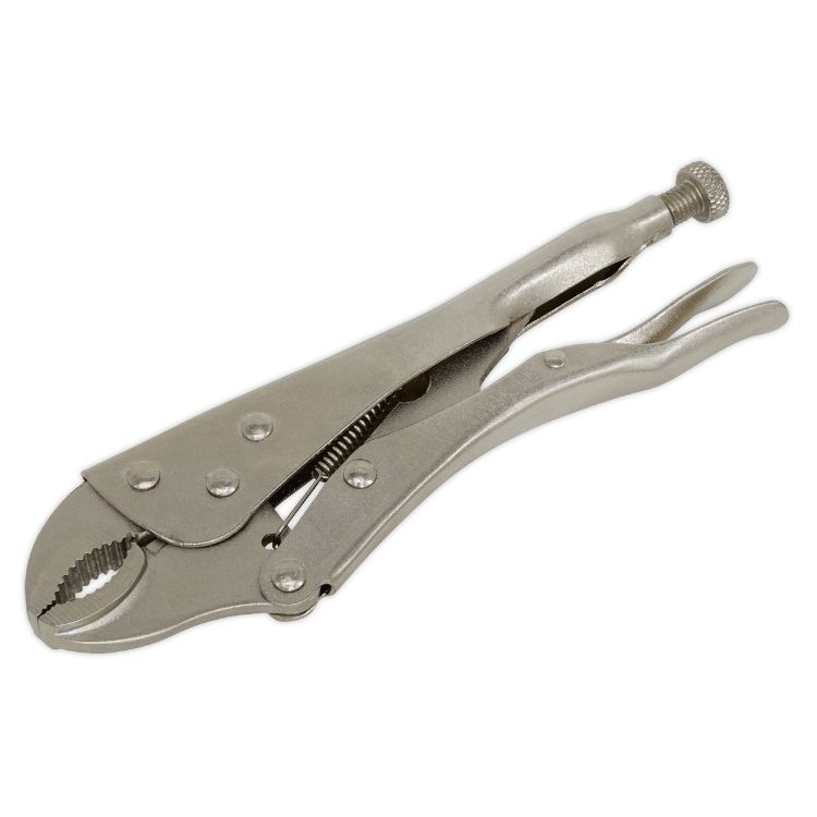 Sealey Locking Pliers 215mm Curved Jaw (Siegen)