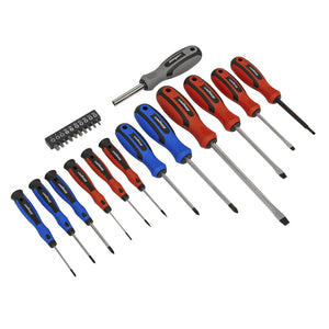 Sealey Soft Grip Screwdriver & Bit Set 23pc (Siegen)